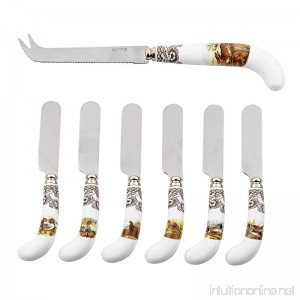 Spode 1583108 Woodland Cheese 6 (Knife-Rabbit/Spreaders-Assorted) - B00Q5657ME